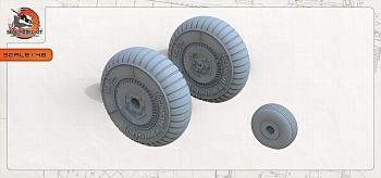 smk48071 Высокодетализированные колеса для Як-7 (Не для свободной продажи)