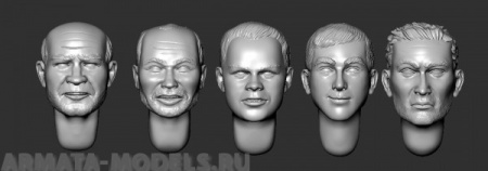 ARM356082 Головы (с волосами) №19 ARMOR35