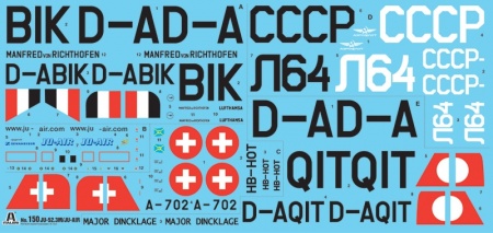 150ИТ Самолет Ju-52 Civilian Italeri