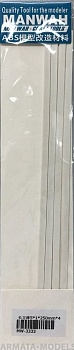 MW-3333 Модельный пруток прямоугольного сечения(ABS-пластик)  4*2*250mm 4шт MW-3333 Модельный пруток прямоугольного сечения(ABS-пластик)  4*2*250mm 4шт
