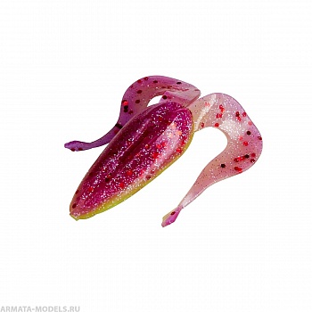 Лягушка несъедоб. Frog 2,56''/6,5 см Fio & Acid lemon 100шт. (HS-21-027-N) Helios( цена указана за упаковку, в количестве 100шт.)