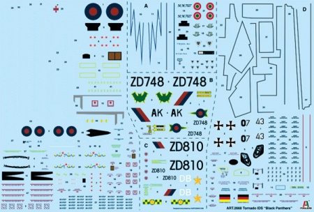 2668ИТ Самолет Tornado IDS Black Pаnthers Italeri