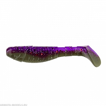 Виброхвост Chubby 3,55"/9 см Fio & Lime 5шт. (HS-4-014) Helios