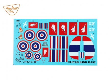 CP4804 H-75N Hawk (4x camo, 1940-1944) Clear Prop