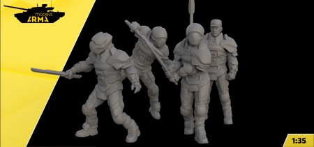 AM35934 Набор фигурок DUNE Атрейдесы 4 шт Arma Models AM35934 Набор фигурок DUNE Атрейдесы 4 шт Arma Models
