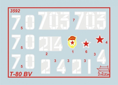 3592 Танк Т-80БВ Звезда 3592 Танк Т-80БВ Звезда