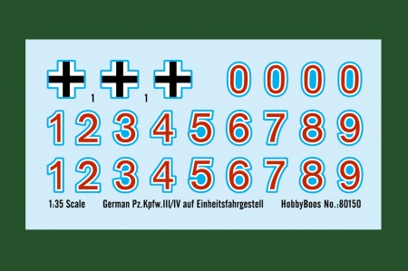 80150 Танк German Pz.Kpfw.III/IV auf Einheitsfahrgestell Hobby Boss