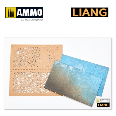 LIANG-0001 Набор трафаретов Weathering Airbursh Stencils