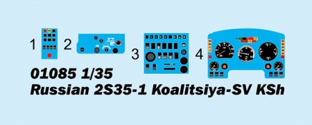 01085P Russian 2S35-1 Koalitsiya-SV KSh Trumpeter