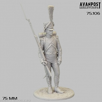 75.106 Сержант роты центра 15-го лёгкого полка, 1812