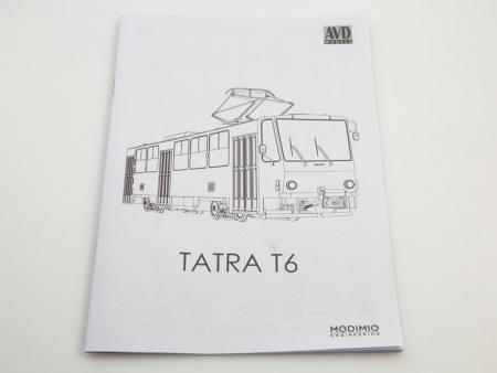 4046AVD Сборная модель Трамвай Tatra-T6 AVD Models