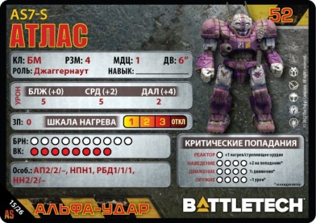 915714HW BattleTech Альфа-удар