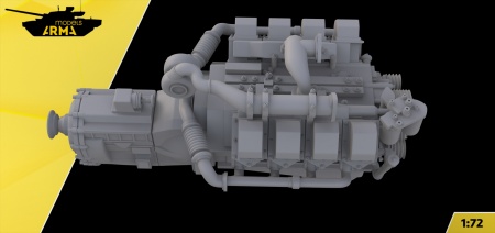 AM72458 Двигатель ЯМЗ Arma Models