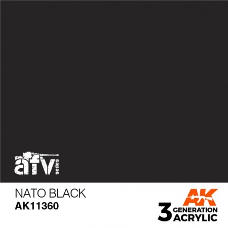 AK11360 Краска акриловая 3Gen NATO Black