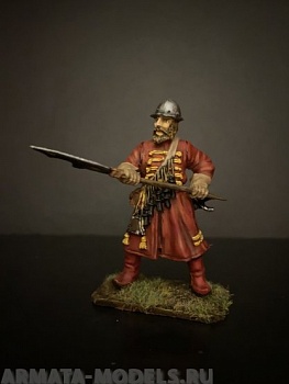 158ТБ ВИМ, пеший стрелец в каске, с бердышом, 54 мм