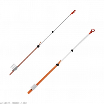 Кивок лавсановый двойной на силиконе NOD S-LS16 (120 мм, жёсткость 0,35) (S-LS163512) Helios( цена указана за упаковку, в количестве 10шт.)