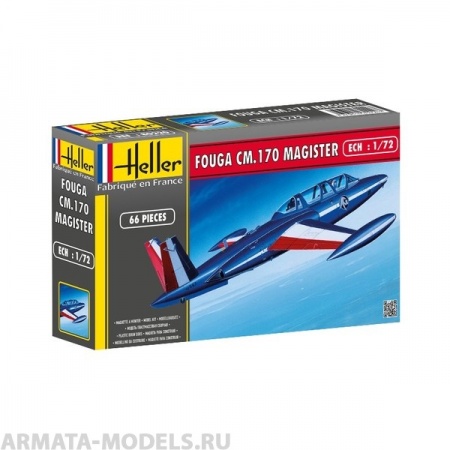 80220 Самолет  Мажистер СМ 170 (1:72) Heller