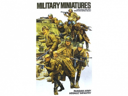35207T Советский танковый десант (12 фигур) с ППШ-41 и  ППШ-43, пулеметом Дегтярева в атаке Tamiya