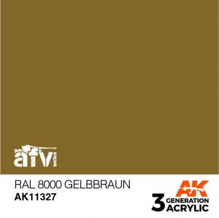 AK11327 Краска акриловая 3Gen RAL 8000 Gelbbraun