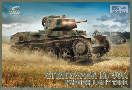 IBG72035 Танк Stridsvagn M/40 K Swedish light tank IBG models