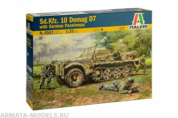 6561ИТ Тягач Sd.Kfz. 10 DEMAG D7 with paratroopers (10013160/300421/0255806, ИТАЛИЯ ) 6561ИТ Тягач Sd.Kfz. 10 DEMAG D7 with paratroopers (10013160/300421/0255806, ИТАЛИЯ )