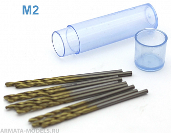 42574J Мини-сверло, HSS 6542 (M2), титановое покрытие, d 1,5 мм, 10 шт.