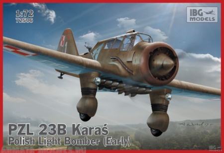 IBG72506 Самолет PZL 23B KARAS Polish Light Bomber Early IBG models