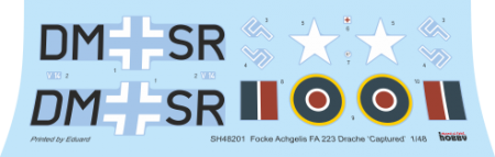 SH48201 Focke Achgelis FA 223 Drache Captured Special Hobby