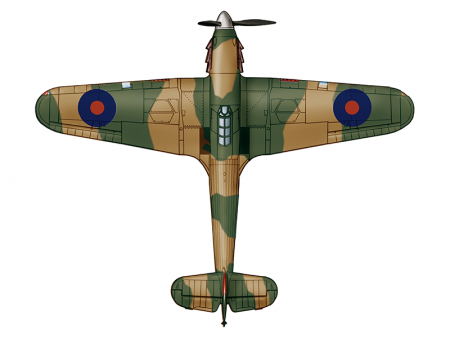 48026 Английский истребитель Харрикейн I ARK model