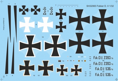 SH32065 Fokker D.II Black & White Tail Special Hobby