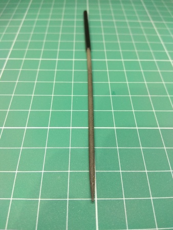 AMT018 Надфиль овальный, мелкозернистый 120мм №2 с ручкой