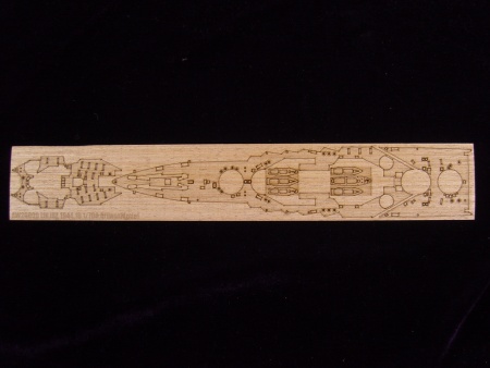 AW20009 Деревянная палуба для IJN Ise