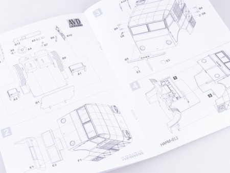 1373AVD Сборная модель Паровой грузовой автомобиль НАМИ-012 AVD Models