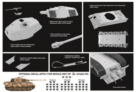 7246Д Sd.Kfz.182 Kingtiger Henschel Turret Dragon