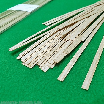 5362 рейки 0,6х5 - длина 300 мм - дуб - 50 шт