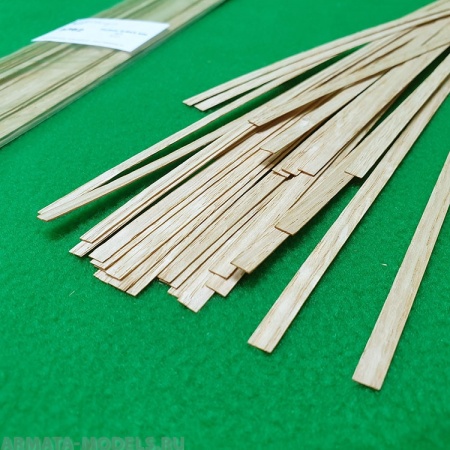 5362 рейки 0,6х5 - длина 300 мм - дуб - 50 шт