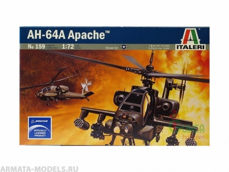 0159ИТ Вертолет AH-64A Apache Italeri
