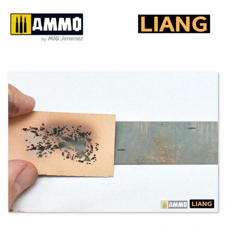 LIANG-0003 Набор трафаретов Splashes Mud Effects Airbrush Stencils