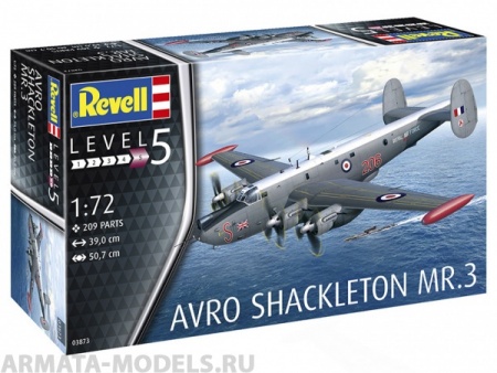 03873RE Многоцелевой противолодочный самолет Avro Shackleton Mk.3 Revell