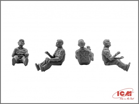 Набор фигурок 48083 Фигуры Пилоты и техники ВВС США (1941-1945) ICM