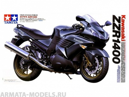 14111 Мотоцикл Kawasaki ZZR1400 Tamiya