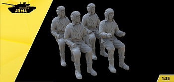 AM35961 Экипаж РСЗО походный 4 фигуры (Не для свободной продажи)