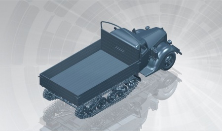 35412 V3000S/SS M (Sd.Kfz.3b) Maultier, немецкий полу-гусеничный грузовик ICM