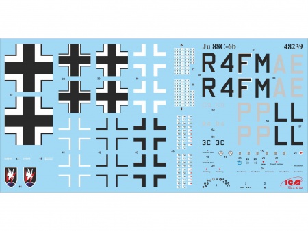 48239 Ju 88С-6b, Германский ночной истребитель ІІ МВ ICM
