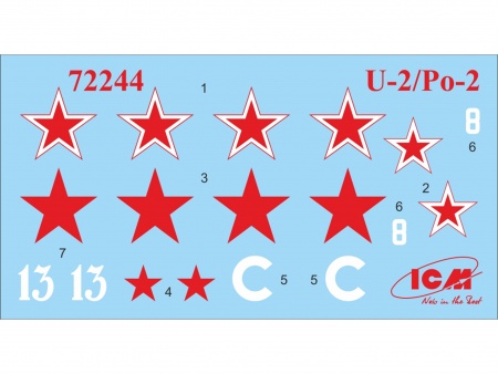72244 У-2/По-2, Советский многоцелевой самолет II МВ ICM 72244 У-2/По-2, Советский многоцелевой самолет II МВ ICM