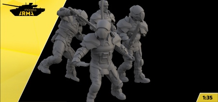 AM35934 Набор фигурок DUNE Атрейдесы 4 шт Arma Models AM35934 Набор фигурок DUNE Атрейдесы 4 шт Arma Models