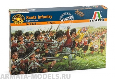 6136ИТ Солдатики NAPOLEONIC WARS - SCOTS INFANTRY Italeri