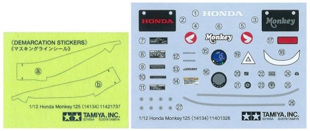 14134 1/12 HONDA MONKEY 125 Tamiya