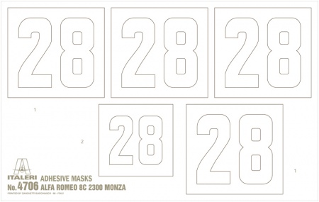 4706ИТ Автомобиль ALFA ROMEO 8C 2300 Monza Italeri