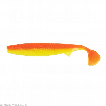 Виброхвост несъедоб. Pike King 6.3''/16 см Orange & Yellow 25шт. (HS-37-015-N) Helios( цена указана за упаковку, в количестве 25шт.)